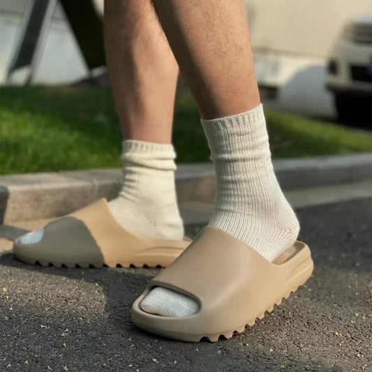 * Brand High Quality Super Soft EVA Sole Summer Slippers for Men Bathroom Slippers Home Slides Couple Beach Sandals Male Slipper