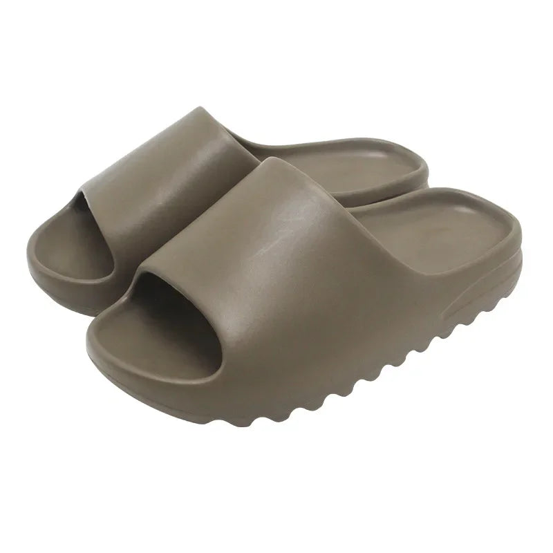 * Brand High Quality Super Soft EVA Sole Summer Slippers for Men Bathroom Slippers Home Slides Couple Beach Sandals Male Slipper