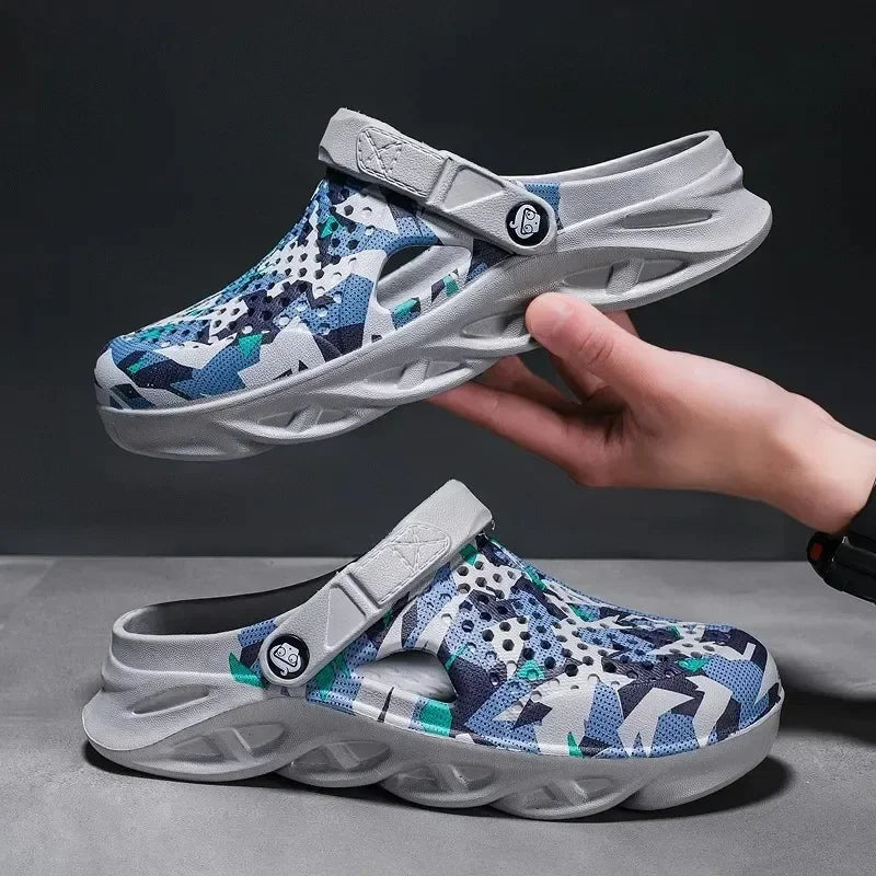 Flat sandals men's shoes EVA slippers garden platform sandals men's summer sandals new men's sports shoes outdoor home shoes